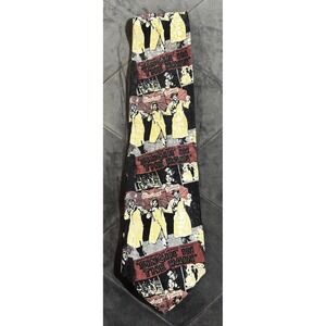 Vintage 1992 American Film Classics Singin in the Rain Movie Poster Silk Tie